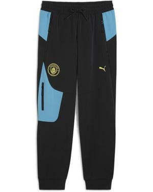 PUMA Manchester City Tech Woven Track Trousers - Black