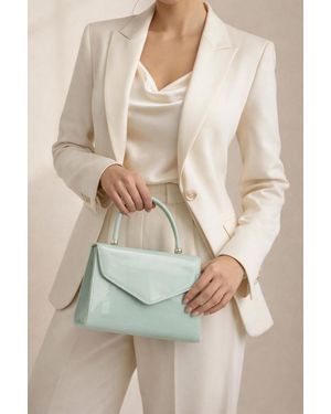 SVNX Structured Top Handle Bag - Natural