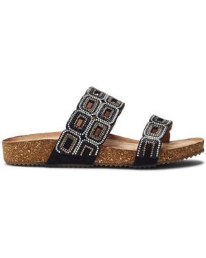 b.soleful Lynora Sandals Faux Leather - White