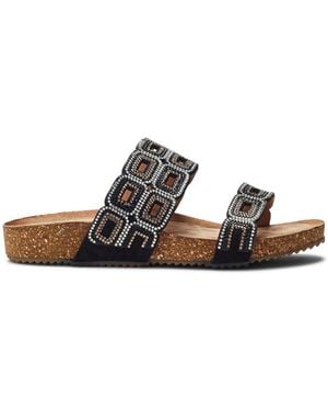 b.soleful Lynora Sandals Faux Leather - White