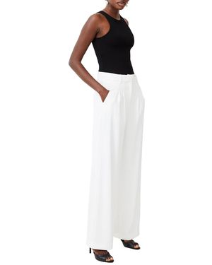 French Connection Suit Trousers With Concealed Pockets - White