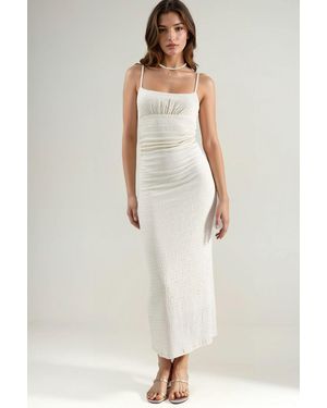 Hiccup Rustic Midi Dress - White