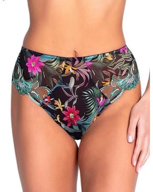 Lise Charmel Fleurs Etoiles High-Waisted Brief - Blue