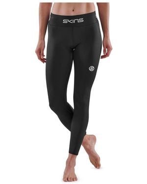Skins 7/8 Running Athletic Tights - Black