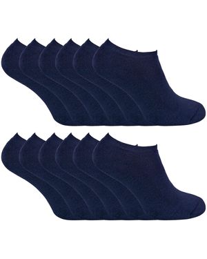 Sock Snob Thermal Low Cut Trainer Socks - Blue