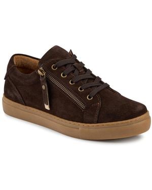 Jones Bootmaker Padova2 Leather Lace-Up Trainers - Brown
