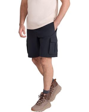 Mountain Warehouse 'Everyday' Cargo Shorts Uv50 Protection Stretch Multi Pocket Casual Short Trousers - Black