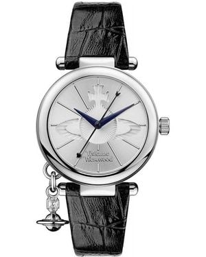 Vivienne Westwood Vv006Ssbk Ladies Orb Watch - Grey