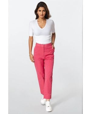 Secret Label Straight Leg Chino Trousers - Red