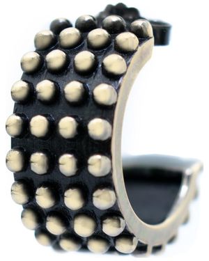 Panarea Os4Ru1 Ladies Earrings Sterling - Black