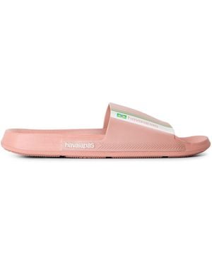 Havaianas Hav. Slide Brasil Marine 43 44 Flip Flops Adults - Pink