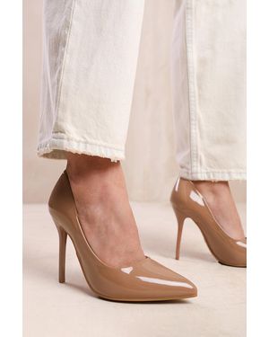 Where's That From Wheres 'Fiji' High Heel Stiletto Court Shoes - Natural