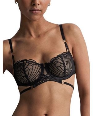 Aubade L'Indomptable Half-Cup Bra Afterdark - Black