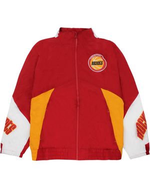 Mitchell & Ness Houston Rockets Windbreaker Jacket - Red