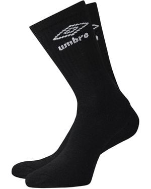 Umbro Crew Socks (Pack Of 3) - Black