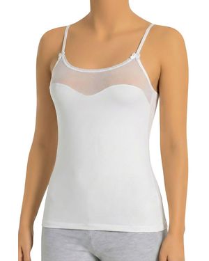 Öts Fitted Tank Top - White