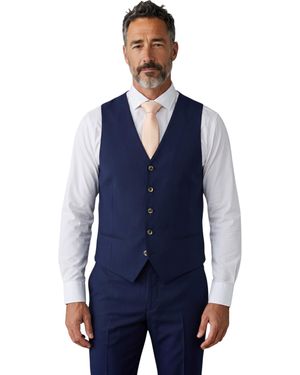Paul Andrew Waistcoat Formal Vest - Blue