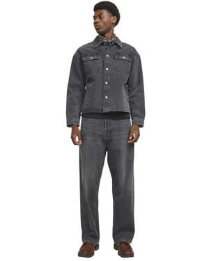 Jack & Jones And 592 Cotton Jeans Denim) - Grey