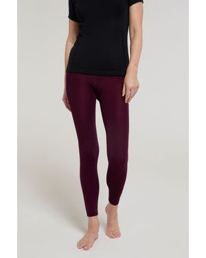 Mountain Warehouse Isotherm Brushed Leggings Winter Warm Comfy Bottoms - Red