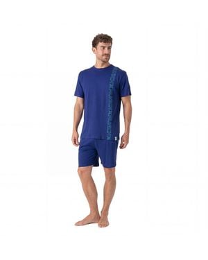 Munich Summer Short Pyjamas Mu9 - Blue