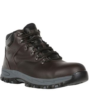 Regatta Gritstone Leather Safety Boots (Peat) - Black
