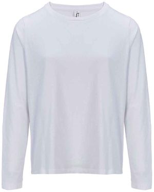 Sol's Ladies Monarch Long-Sleeved T-Shirt - White