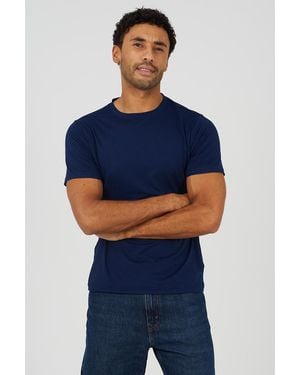 Brave Soul Classic Crew Neck T-Shirt - Blue