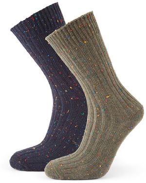 TOG24 Opora 2Pack Trek Socks Khaki/Dark - Black