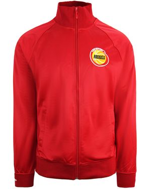 Mitchell & Ness Houston Rockets Track Jacket Taped Top Trjkda18017 Hrosc - Red