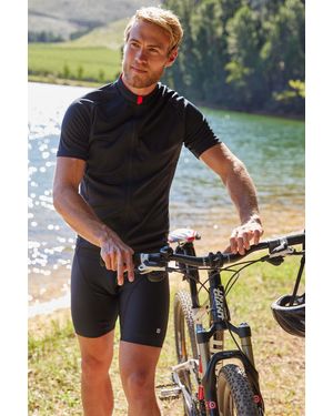 Mountain Warehouse 'Roubaix' Cycle Top Isocool Quick Drying Breathable Tee - Black