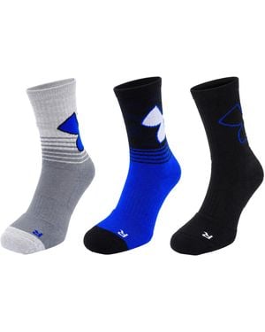 Under Armour 3-Pack Phenom 2.0 Socks - Blue