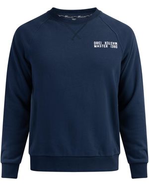 Dreimaster Sweatshirt Met Ronde Hals Bridgeport Marine - Blauw