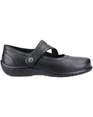 Fleet Foster Ethel Memory Foam Shoes - Black