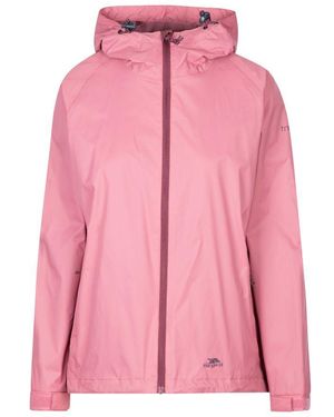 Trespass Ladies Tayah Ii Waterproof Shell Jacket (Rose) - Pink