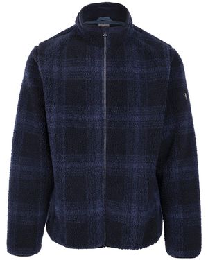 Trespass Epperstone At400 Checked Fleece - Blue