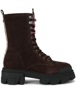 KG by Kurt Geiger Suede Trekker Lace Up3 Boots - Black