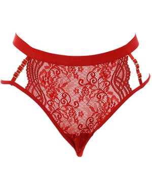 Kisses&Love String Met Kant En Lint In De Taille 21683 Vrouw - Rood