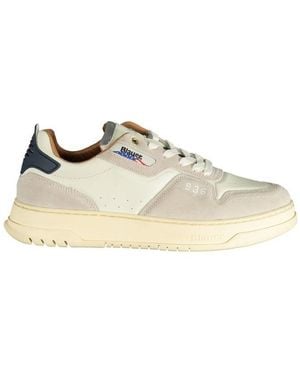 Blauer 936 Casual Leather Trainers - White