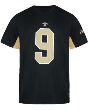 Fanatics Nfl New Orleans Saints 9 Drew Brees T-Shirt - Black