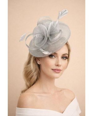 SVNX Floral Fascinator With A Wide Base - Natural