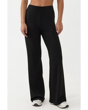 Hiccup Relaxed Fit Modal Touch Straight Leg Joggers - Black