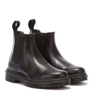 Dr. Martens Shop Voor 2976 Gladleren Mono Zwarte Laarzen