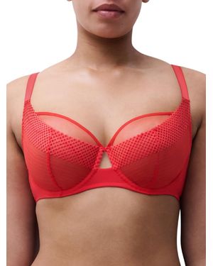 Chantelle Play Full Cup Covering Bra - Red