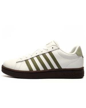 K-swiss K Swiss Court Tiebreak Ii Leather Trainers - Black