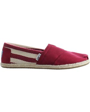 TOMS University Classic Alpargata Espadrilles Canvas - Red