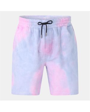 Another Influence Festival Tie Dye Bermuda Shorts - Blue