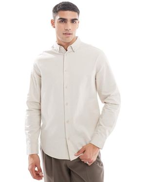 ASOS Regular Seersucker Shirt - White