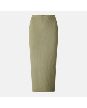Pieces Skirt Midi Pencil - Green