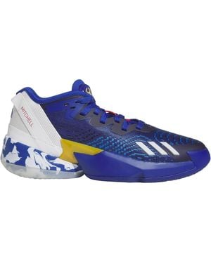 adidas D.O.N. Issue 4 Abstract Low Top Trainers - Blue