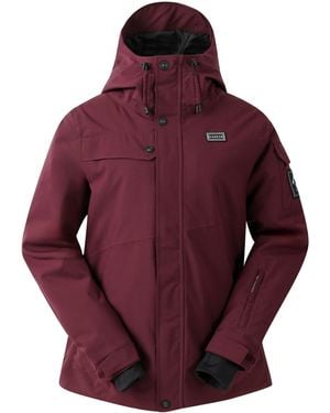 Dare 2b Ladies Ski Life Dash Print Ski Jacket (Fig) - Red